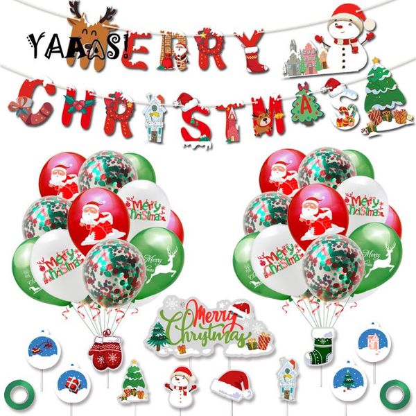 party decoration 1set merry christmas balloons sets banner latex xmas eve year home air balloon
party decoration 1set merry christmas balloons sets banner latex xmas eve year home air balloon