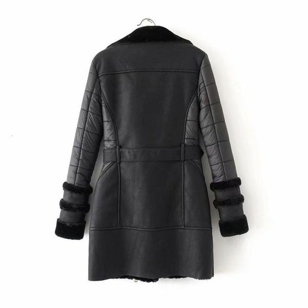 women's & faux winter fashion women medium long lamb wool lining patchwork pu jacket ladies loose punk black leather jacket1 ijx4
women's & faux winter fashion women medium long lamb wool lining patchwork pu jacket ladies loose punk black leather jacket1 ijx4