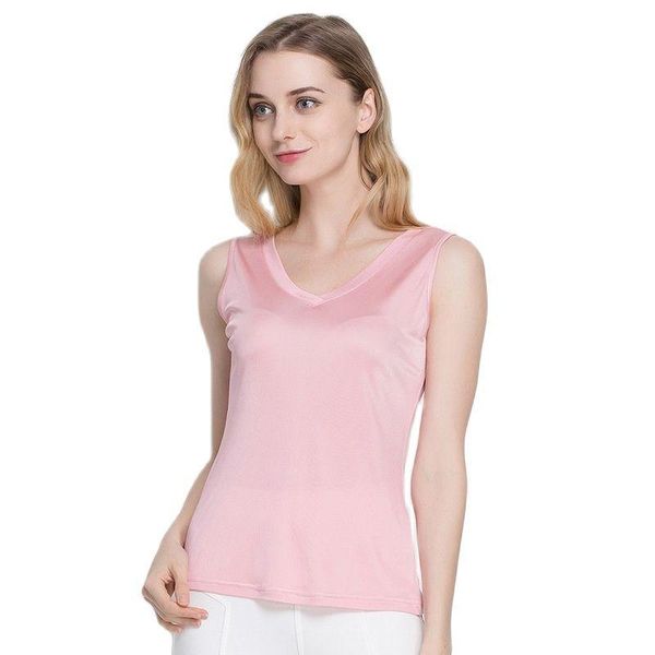 women's tanks & camis woman spring solid knitted 100% silk tank female autumn summer v-neck hedging stretch thin breathable slim tees, White
women's tanks & camis woman spring solid knitted 100% silk tank female autumn summer v-neck hedging stretch thin breathable slim tees, White