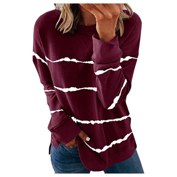 women's hoodies & sweatshirts casual striped thermal crewneck long sleeve 2021 autumn fashion loose female #3, Black
women's hoodies & sweatshirts casual striped thermal crewneck long sleeve 2021 autumn fashion loose female #3, Black