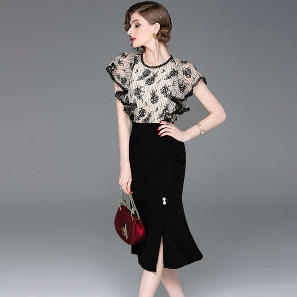 dress dressshenzhen origin spring and summer ladies' patchwork lace fishtail skirt, Black;gray
dress dressshenzhen origin spring and summer ladies' patchwork lace fishtail skirt, Black;gray