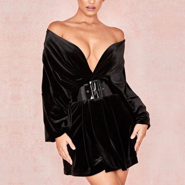 casual dresses dressbird women spring long sleeve dress deep v neck elegant draped black mini clubwear runway evening party vestidos, Black;gray
casual dresses dressbird women spring long sleeve dress deep v neck elegant draped black mini clubwear runway evening party vestidos, Black;gray