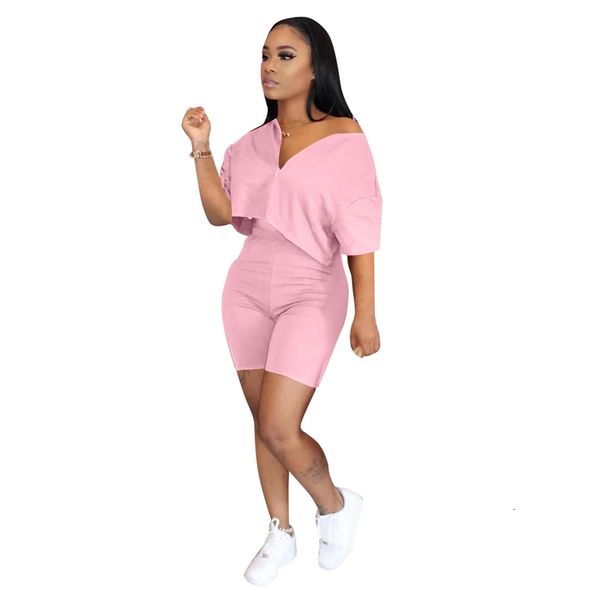 quality fabric women two-piece outfits solid summer half sleeves v neck short t shirt + high waist shorts fashion lady casual set, Gray
quality fabric women two-piece outfits solid summer half sleeves v neck short t shirt + high waist shorts fashion lady casual set, Gray