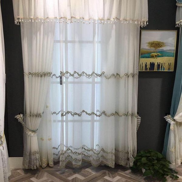 curtain & drapes white embroidery 3d pearl bead lace tulle luxury fancy curtains for bedroom flower sheer living room window balcony
curtain & drapes white embroidery 3d pearl bead lace tulle luxury fancy curtains for bedroom flower sheer living room window balcony