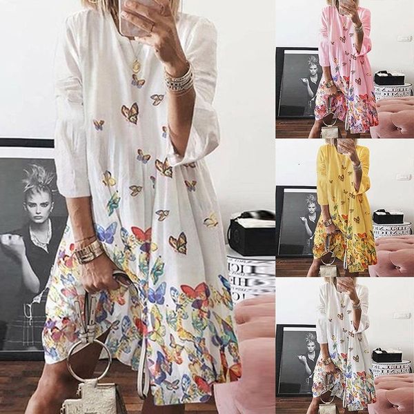 casual dresses 2021 autumn women long sleeve butterfly print dress 2xl large size vintage a-line loose plus, Black;gray
casual dresses 2021 autumn women long sleeve butterfly print dress 2xl large size vintage a-line loose plus, Black;gray
