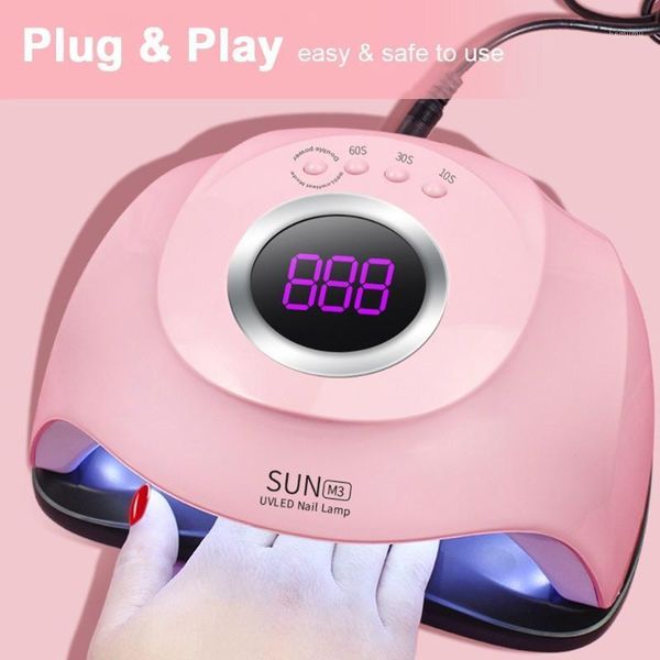 smart led uv nail lamp polish dryer with 3 timers 45pcs lights detachable base fingernail & toenail gel curing machine1
smart led uv nail lamp polish dryer with 3 timers 45pcs lights detachable base fingernail & toenail gel curing machine1