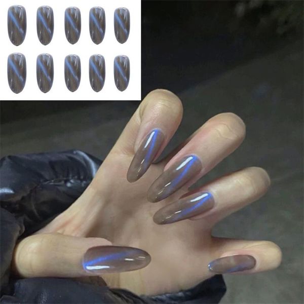 false nails detachable manicure tool artificial medium round head blue cat eye almond nail tip wearable fake tips, Red;gold
false nails detachable manicure tool artificial medium round head blue cat eye almond nail tip wearable fake tips, Red;gold