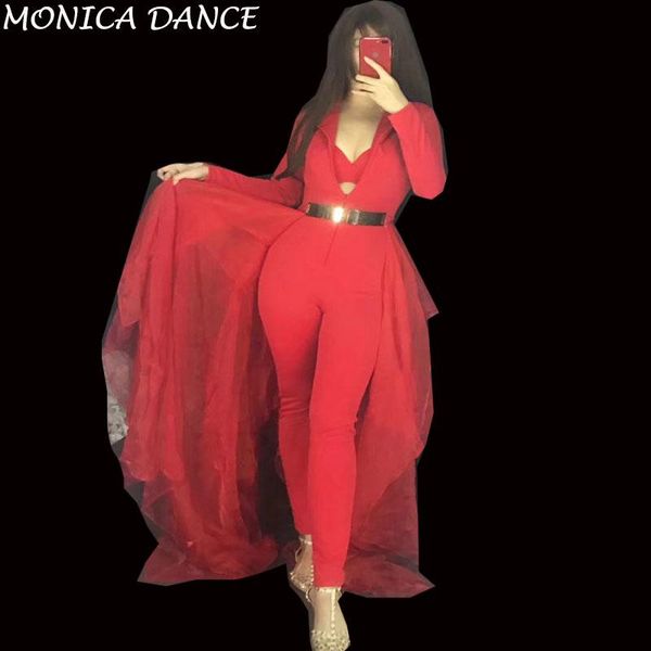 women's jumpsuits & rompers big v-neck solid red jumpsuit bra mesh tail women birthday bodysuit prom outfit nightclub stage singer danc, Black;white
women's jumpsuits & rompers big v-neck solid red jumpsuit bra mesh tail women birthday bodysuit prom outfit nightclub stage singer danc, Black;white