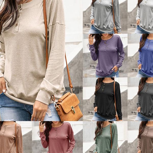 women's hoodies & sweatshirts 2021 autumn and winter hoodie sweatshirt round collar button casual solid long sleeve pullovers fashion c, Black
women's hoodies & sweatshirts 2021 autumn and winter hoodie sweatshirt round collar button casual solid long sleeve pullovers fashion c, Black