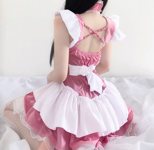 japanese kawaii princess dress sweet beauty servant lace up bow maid cosplay uniform lolita girl flouncing bubble dress 2021, Black;white
japanese kawaii princess dress sweet beauty servant lace up bow maid cosplay uniform lolita girl flouncing bubble dress 2021, Black;white