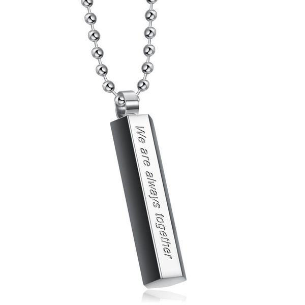 pendant necklaces stylish cylinder simple stainless steel for men women black color jewelry, Silver
pendant necklaces stylish cylinder simple stainless steel for men women black color jewelry, Silver