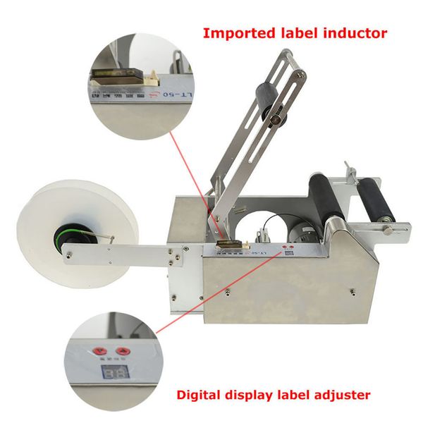 new lt-50s semi automatic round bottle labeling machine semi-automatic labeler machine inductor digital display label adjuster
new lt-50s semi automatic round bottle labeling machine semi-automatic labeler machine inductor digital display label adjuster