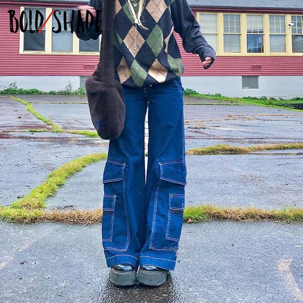 2021bold shade skater style indie boyfriend baggy pants y2k streetwear teen fashion 90s jeans pockets wide legs high waist trousers, Blue
2021bold shade skater style indie boyfriend baggy pants y2k streetwear teen fashion 90s jeans pockets wide legs high waist trousers, Blue