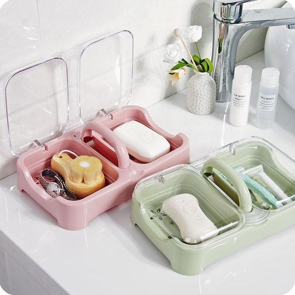 soap dishes creative laundry box with lid, drain box, large portable multi-layer double-layer travel
soap dishes creative laundry box with lid, drain box, large portable multi-layer double-layer travel