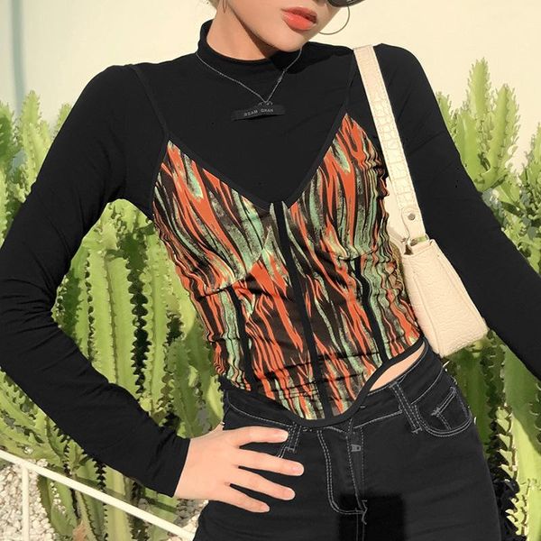 women's t-shirt womenes y2k 2 piece black long sleeve + camis tank streetwear women autumn spring tshirt club fashion tee, White
women's t-shirt womenes y2k 2 piece black long sleeve + camis tank streetwear women autumn spring tshirt club fashion tee, White