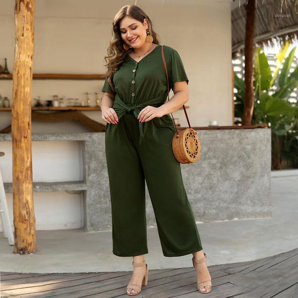 women's pants & capris 2021 summer v-neck lace-up wide leg holiday casual large size dress one-piece capri-pants, Black;white
women's pants & capris 2021 summer v-neck lace-up wide leg holiday casual large size dress one-piece capri-pants, Black;white