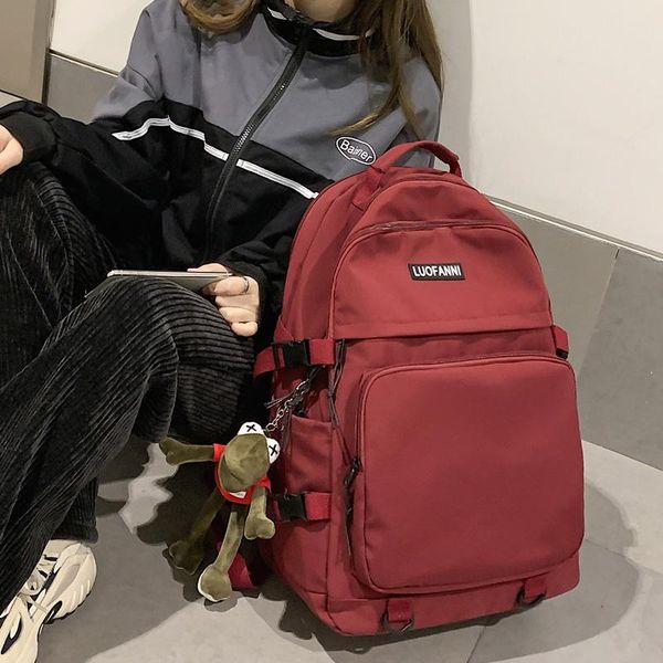 backpack waterproof nylon big solid color double layer lapcollege couples schoolbag
backpack waterproof nylon big solid color double layer lapcollege couples schoolbag