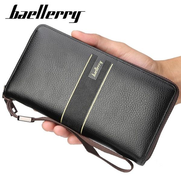baellerry men's leather leisure wallet hand bag multi card retro youth long large capacity zipper mobile phone wallets, Red;black
baellerry men's leather leisure wallet hand bag multi card retro youth long large capacity zipper mobile phone wallets, Red;black