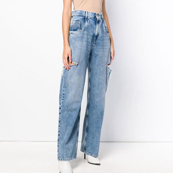women's jeans women high waist washed straight leg destroyed pants street 2021, Blue
women's jeans women high waist washed straight leg destroyed pants street 2021, Blue