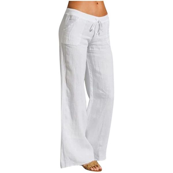 women's pants & capris simple style wide leg solid color elastic high waist cotton pocket lace up casual, Black;white
women's pants & capris simple style wide leg solid color elastic high waist cotton pocket lace up casual, Black;white