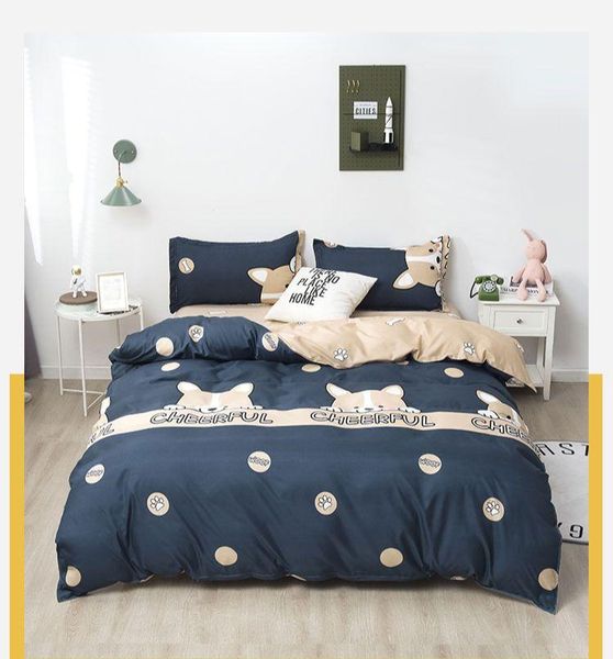 bedding sets simple set washed cotton quilt cover bed sheet pillowcase cartoon printed four seasons universal
bedding sets simple set washed cotton quilt cover bed sheet pillowcase cartoon printed four seasons universal