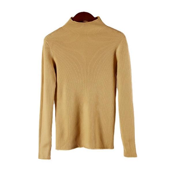 women's sweaters half turtleneck sweater women striped retro solid color thick slim knitted tees female winter wild fashion, White;black
women's sweaters half turtleneck sweater women striped retro solid color thick slim knitted tees female winter wild fashion, White;black