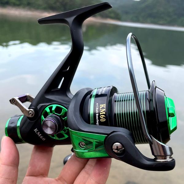 baitcasting reels black green spinning fishing reel km 26-30lb freshwater/saltwater carp pro/post double brake smooth
baitcasting reels black green spinning fishing reel km 26-30lb freshwater/saltwater carp pro/post double brake smooth
