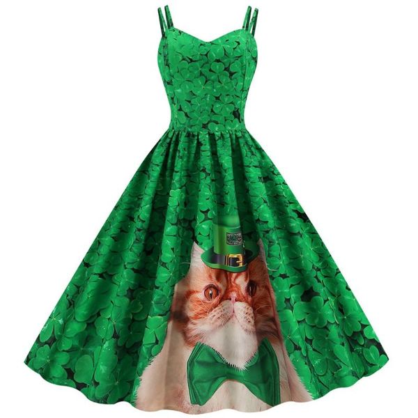 summer womens dresses 2021 st. patrick's day women shamrock evening print party dress prom strap big swing vestidos j60 casual, Black;gray
summer womens dresses 2021 st. patrick's day women shamrock evening print party dress prom strap big swing vestidos j60 casual, Black;gray