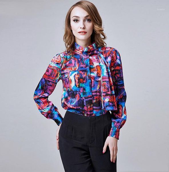 100% silk satin printed shirts elegant office lady women fashion arrival spring style women's blouses &, White
100% silk satin printed shirts elegant office lady women fashion arrival spring style women's blouses &, White