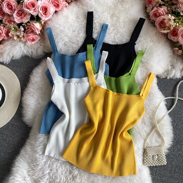 spring knitted crop off shoulder all-match solid color camisole sleeveless slim fit fashion camis for women women's tanks &, White
spring knitted crop off shoulder all-match solid color camisole sleeveless slim fit fashion camis for women women's tanks &, White