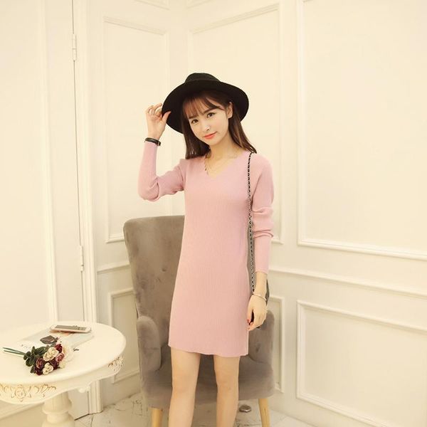 casual dresses autumn korean version of the v-neck sweater slim thin women's long section sleeve dress w457, Black;gray
casual dresses autumn korean version of the v-neck sweater slim thin women's long section sleeve dress w457, Black;gray
