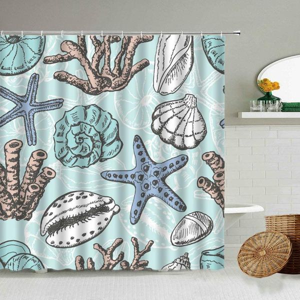 shower curtains cartoon starfish shell coral curtain blue children bathroom waterproof polyester home decoration with hook set
shower curtains cartoon starfish shell coral curtain blue children bathroom waterproof polyester home decoration with hook set