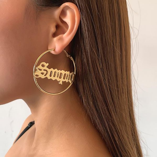 hoop & huggie ingemark hyperbole punk letter earring simple gothic unusual for women friends fashion jewelry ear accessories, Golden;silver
hoop & huggie ingemark hyperbole punk letter earring simple gothic unusual for women friends fashion jewelry ear accessories, Golden;silver