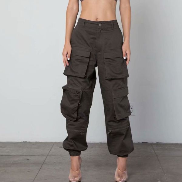 women's pants & capris cargo high waist casual loose straight long trousers fashion cool pocket streetwear pantalon hhej, Black;white
women's pants & capris cargo high waist casual loose straight long trousers fashion cool pocket streetwear pantalon hhej, Black;white