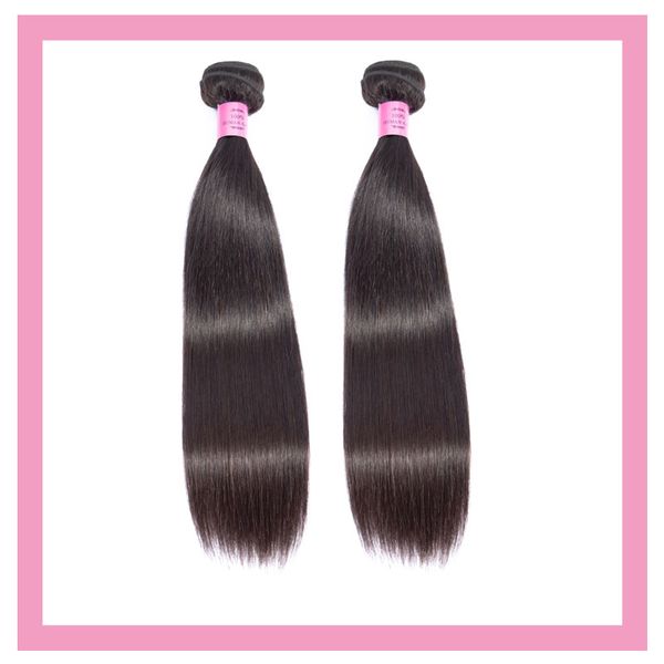 2 bundles brazilian virgin hair extensions straight 100% human hair products double wefts two pieces, Black
2 bundles brazilian virgin hair extensions straight 100% human hair products double wefts two pieces, Black