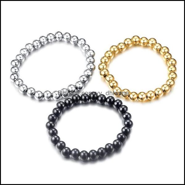link, bracelets jewelrylink, chain 3 color choose stainless steel handmade ball bracelet women mens bangle 8mm 20cm drop delivery 2021 5f9aj, Black
link, bracelets jewelrylink, chain 3 color choose stainless steel handmade ball bracelet women mens bangle 8mm 20cm drop delivery 2021 5f9aj, Black