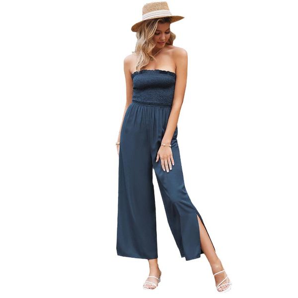 2021 spring european and american womens jumpsuit solid color casual fashion high waist tight tube backless ladies trousers, Black;white
2021 spring european and american womens jumpsuit solid color casual fashion high waist tight tube backless ladies trousers, Black;white