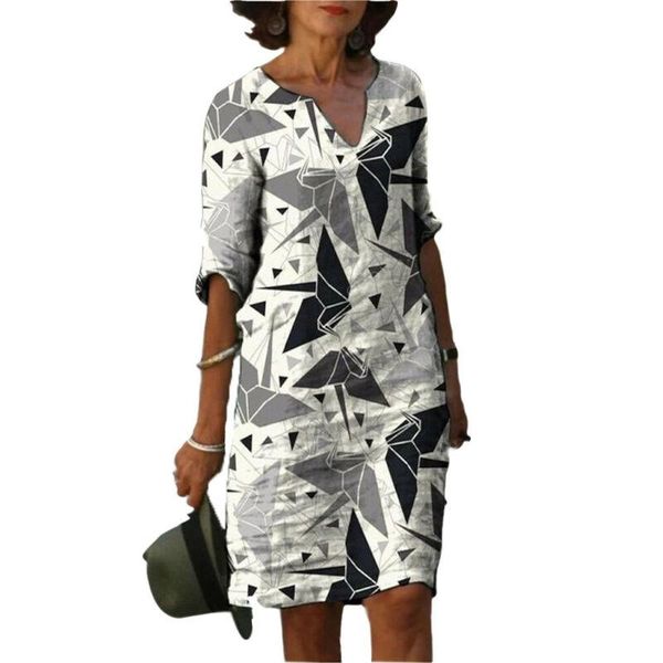womens dresses summer casual beach print dress vintage ladies short sleeve v-neck a-line woman vestidos, Black;gray
womens dresses summer casual beach print dress vintage ladies short sleeve v-neck a-line woman vestidos, Black;gray