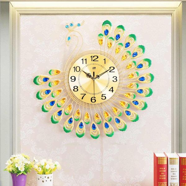 large 3d gold diamond peacock wall clocks metal watch for home living room decoration diy ornaments gifts 38x38cm
large 3d gold diamond peacock wall clocks metal watch for home living room decoration diy ornaments gifts 38x38cm