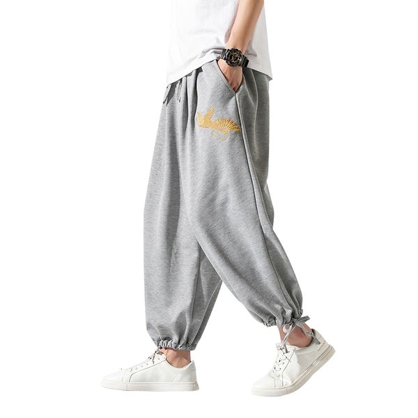 men's pants embroidery harem autumn men jogger sweatpant streetwear loose casual ankle length trousers male big size 5xl 9k76, Black
men's pants embroidery harem autumn men jogger sweatpant streetwear loose casual ankle length trousers male big size 5xl 9k76, Black