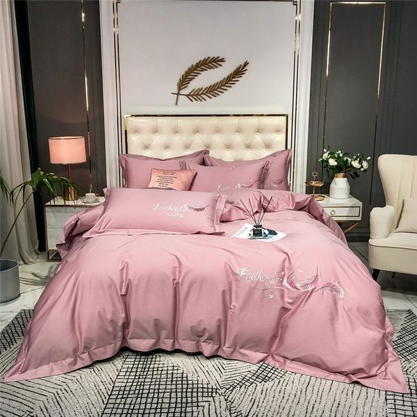 80 thread long staple four piece set of 100 cotton nordic embroidery quilt cover fitted sheet bedding
80 thread long staple four piece set of 100 cotton nordic embroidery quilt cover fitted sheet bedding