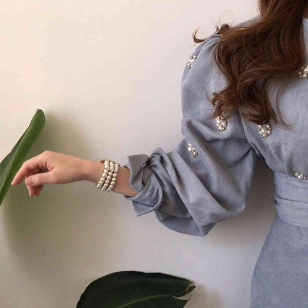 chic spring new women casual retro corduroy belt dress female vintage elegant party lace up dresses 200928, Black;gray
chic spring new women casual retro corduroy belt dress female vintage elegant party lace up dresses 200928, Black;gray