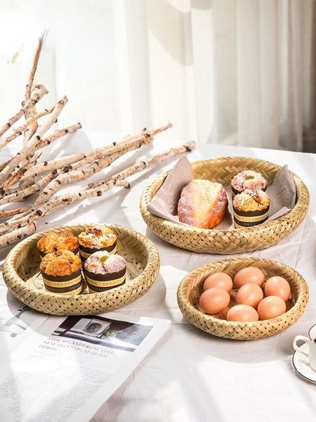 dishes & plates creative bamboo woven snack plate bread french fries breakfast tray japanese tableware egg basket gift cl81810
dishes & plates creative bamboo woven snack plate bread french fries breakfast tray japanese tableware egg basket gift cl81810
