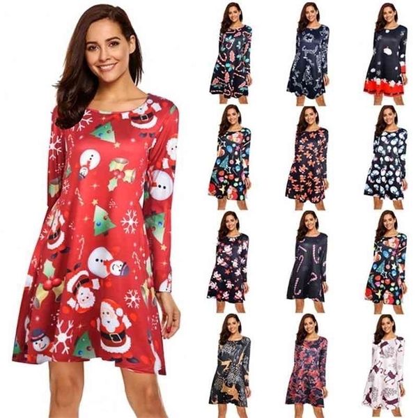 women christmas tree santa claus print mini dress casual long sleeve autumn winter plus size slim year dresses vestido 210520, Black;gray
women christmas tree santa claus print mini dress casual long sleeve autumn winter plus size slim year dresses vestido 210520, Black;gray