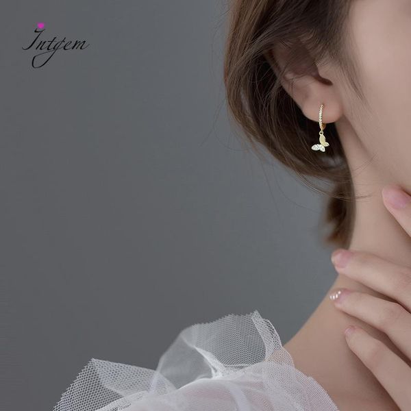 hoop & huggie 925 sterling silver ear earrings temperament butterfly zircon circle buckle female minimalist women jewelry gifts, Golden;silver
hoop & huggie 925 sterling silver ear earrings temperament butterfly zircon circle buckle female minimalist women jewelry gifts, Golden;silver