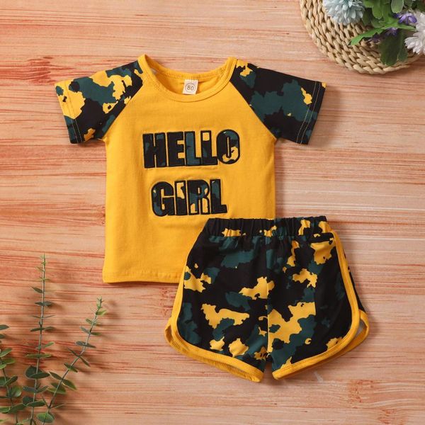 clothing sets 2021 summer born baby girl clothes set letter t-shirt +camouflage shorts sports outfits toddler infant cute suit, White
clothing sets 2021 summer born baby girl clothes set letter t-shirt +camouflage shorts sports outfits toddler infant cute suit, White