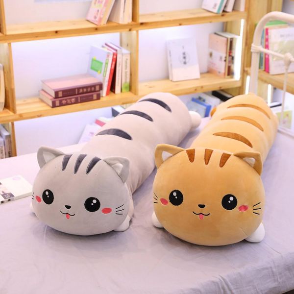 130cm soft happy cat kitten plush toy cartoon lucky cat little animal doll long bolster pillow sleeping friend brown grey
130cm soft happy cat kitten plush toy cartoon lucky cat little animal doll long bolster pillow sleeping friend brown grey