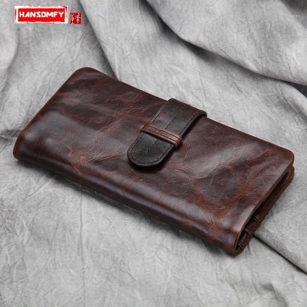 wallets hansomfy men's long leather multi card lady wallet vintage layer wax skin crazy horse 2 fold1, Red;black
wallets hansomfy men's long leather multi card lady wallet vintage layer wax skin crazy horse 2 fold1, Red;black
