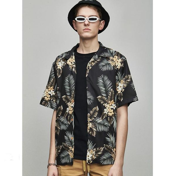 men's casual shirts shirt vintage floral print loose printed short sleeve, White;black
men's casual shirts shirt vintage floral print loose printed short sleeve, White;black