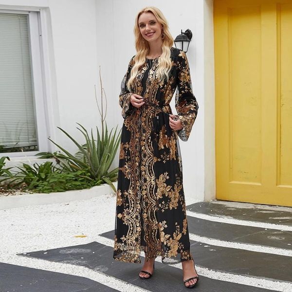 ethnic clothing muslim robe good quality elegant high-density sequin embroidery middle east dubai kaftan moroccan dress open abaya, Red
ethnic clothing muslim robe good quality elegant high-density sequin embroidery middle east dubai kaftan moroccan dress open abaya, Red